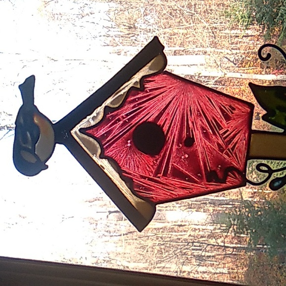 🐦 BLUEBIRD FRAMED ART LOOKS LIKE Stained Glass 🐦 Nature lovers GREAT GIFT 🎁 - Picture 7 of 16